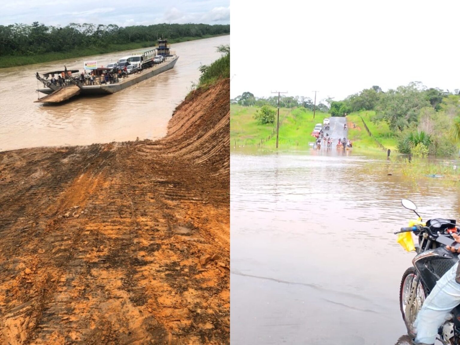 Rodrigues Alves semi-isolada: Chuvas intensas e barragem bloqueiam acesso ao município