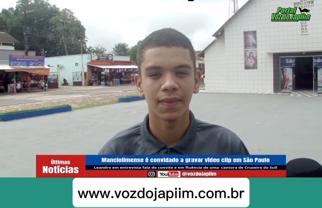 Jovem Leandro Araújo vai realizar sonho de gravar clipe profissional em são Paulo